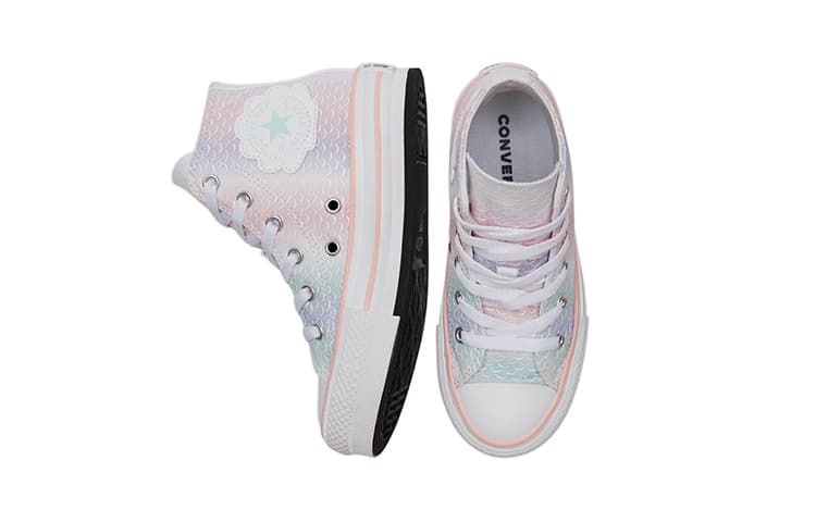 Высокие кроссовки Converse Chuck Taylor All Star Lift Platform PS, чешуя русалки