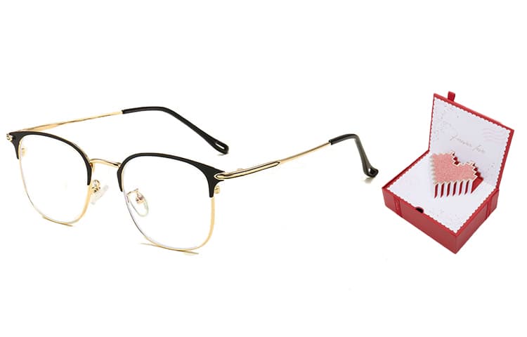 AAJF Металл Круглый Синий Свет Блокирующий Стекло Унисекс