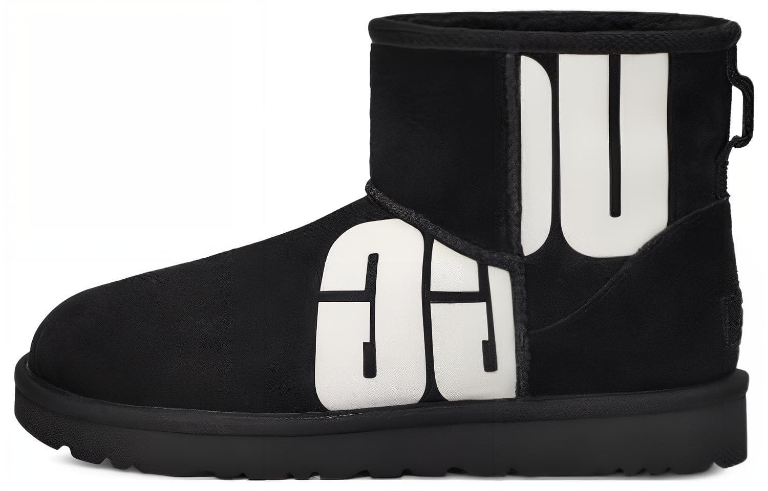 UGG Mini Broken Logo Boot 'Black White' Women's