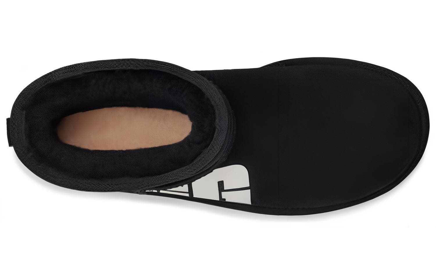 Женские ботинки UGG Mini Broken Logo, черно-белые