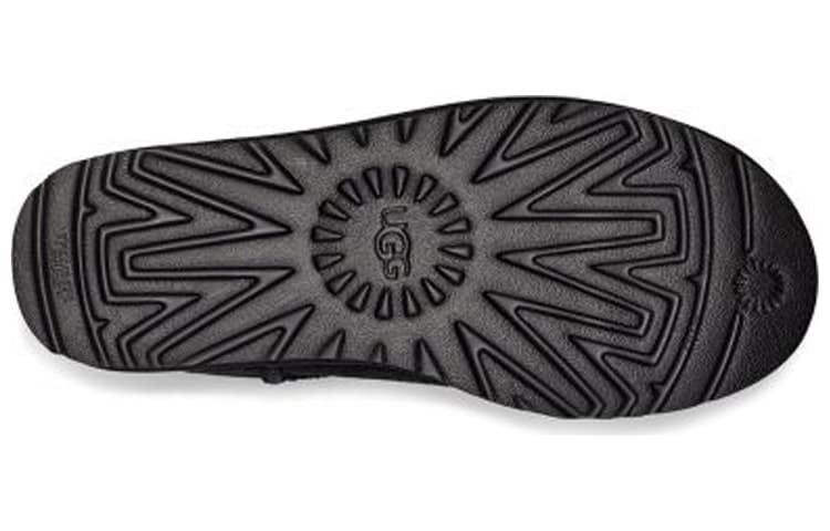 Женские ботинки UGG Mini Broken Logo, черно-белые