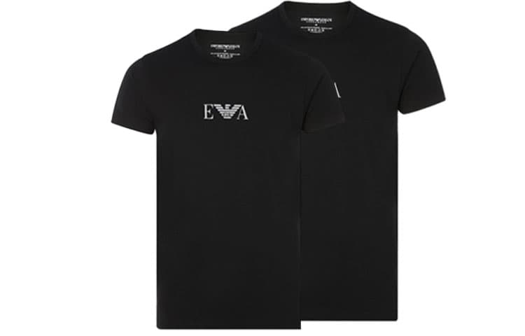 Мужская футболка EMPORIO ARMANI, 2 шт., черная