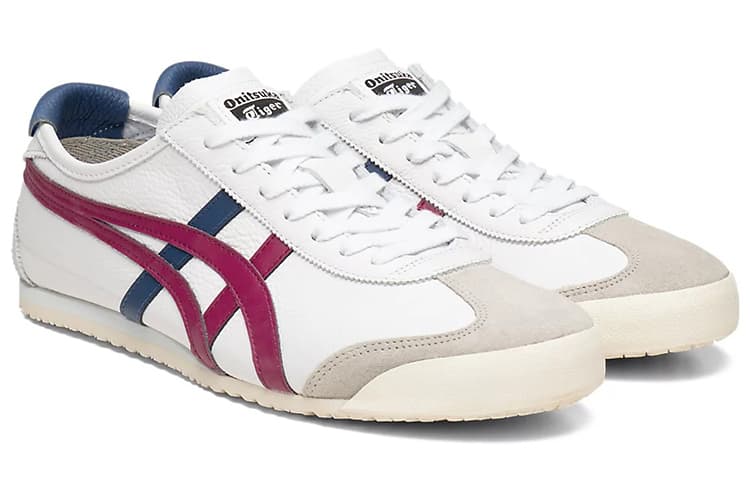 Слипоны Onitsuka Tiger Mexico 66, цвет «Бело-лиловый синий»