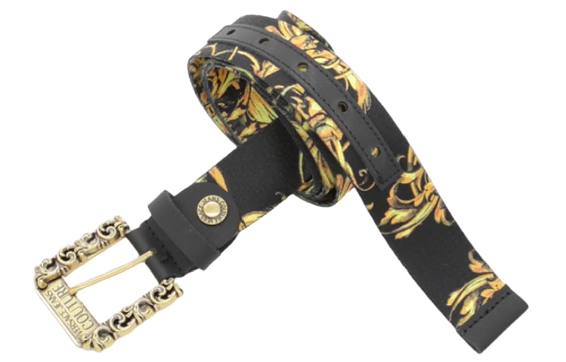 VERSACE JEANS COUTURE Ремни из парусиновой кожи, разноцветные, унисекс, ширина 3,5 см