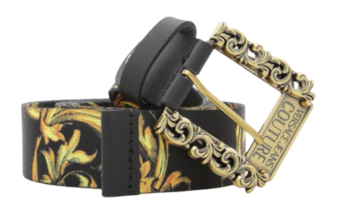 VERSACE JEANS COUTURE Ремни из парусиновой кожи, разноцветные, унисекс, ширина 3,5 см