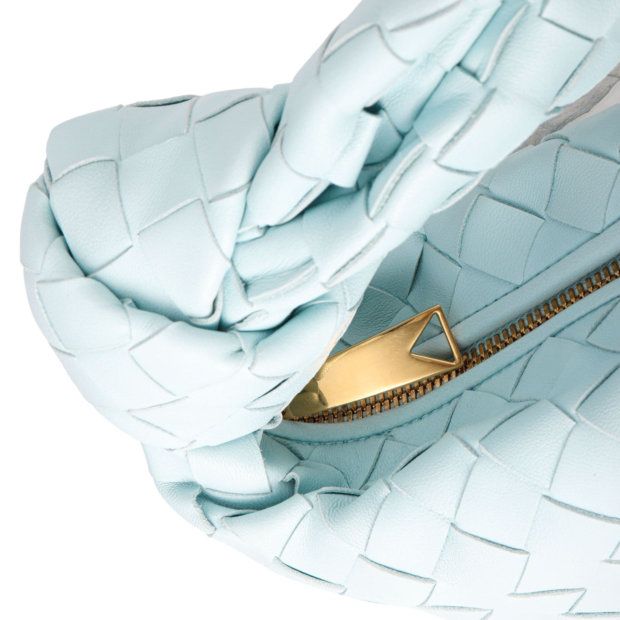 Bottega Veneta Jodie Mini Бирюзовый мытый