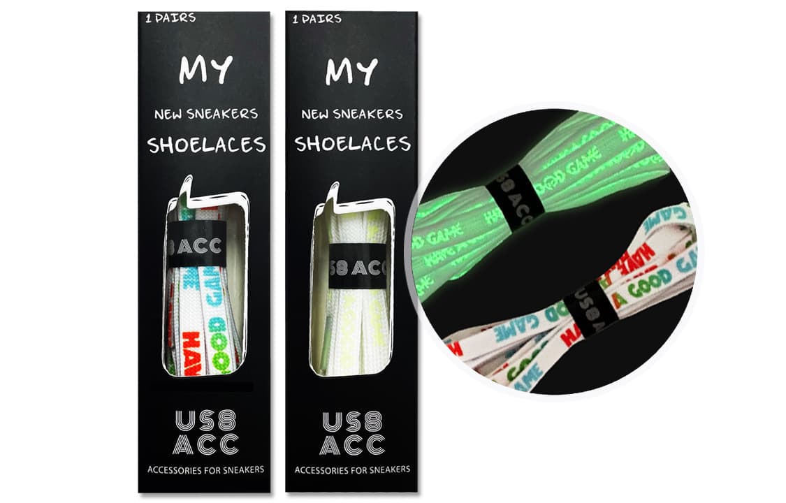 US8ACC Polyester Shoelace 2 Pack Combination Set Unisex