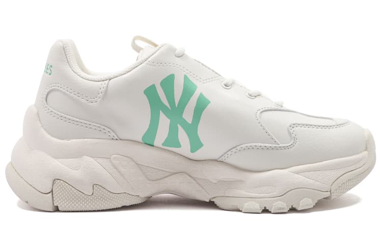 MLB Big Ball Chunky Planet Амортизирующие противоскользящие и износостойкие низкие кроссовки на массивной подошве унисекс Белый Зеленый