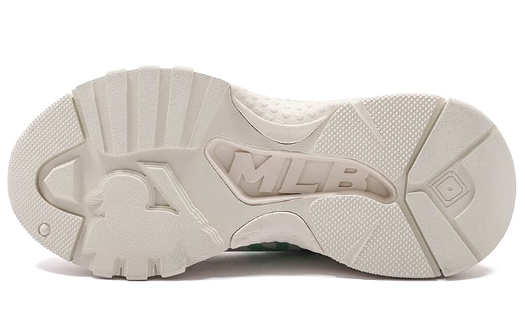 MLB Big Ball Chunky Planet Амортизирующие противоскользящие и износостойкие низкие кроссовки на массивной подошве унисекс Белый Зеленый