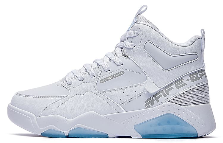 361° Touch Moon High-Top Skateboard Shoes Women's White Blue