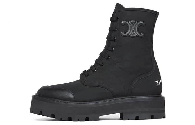 CELINE Bulky Ankle Boots 4.5cm Women's Black
