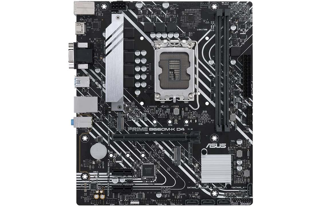 Материнские платы для игровых настольных компьютеров ASUS B660M K D4