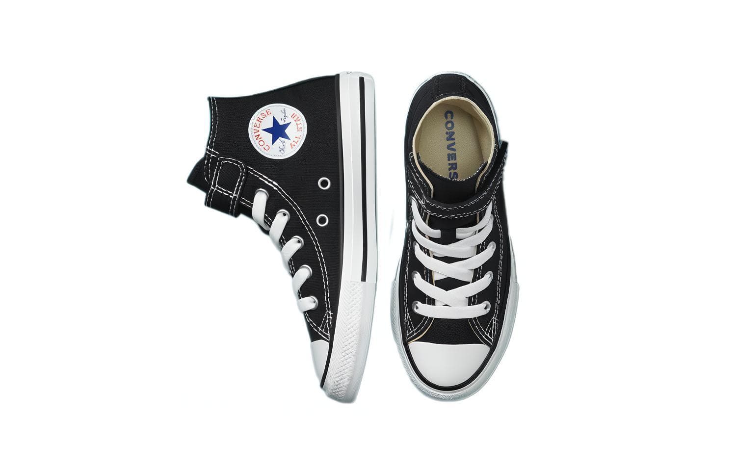Высокие кроссовки Converse Chuck Taylor All Star Easy-On PS, цвет: черный, белый