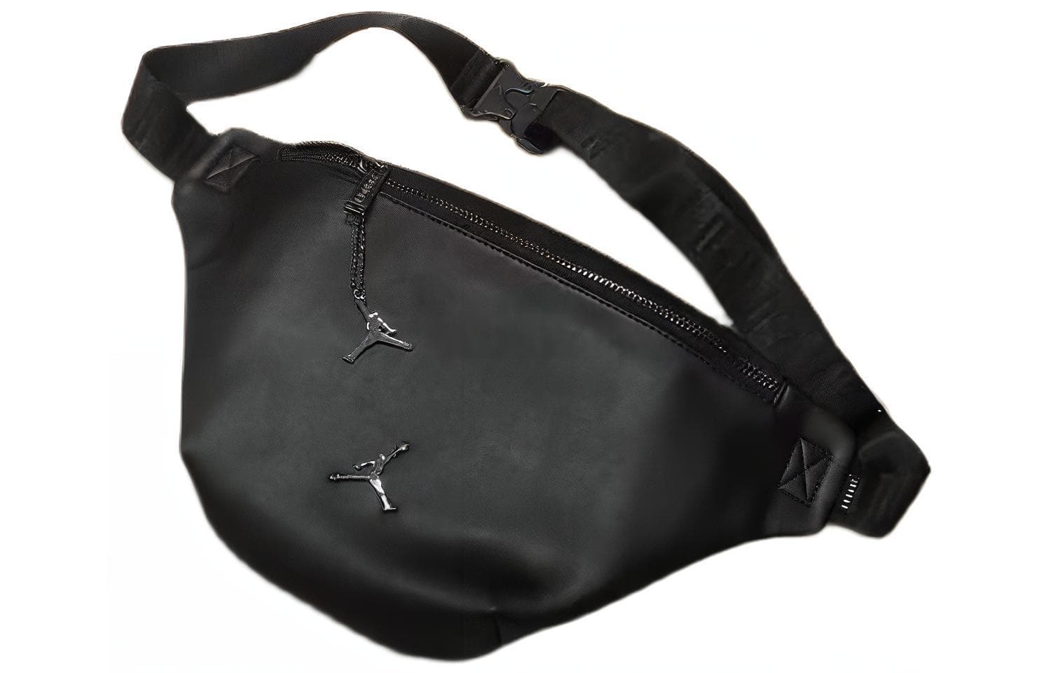 Jordan Leather Sling Bag, Crossbody Bag, Fanny Pack Regular Unisex Black