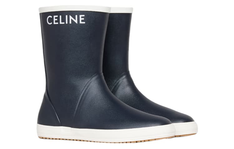 CELINE Ботильоны женские морские синие