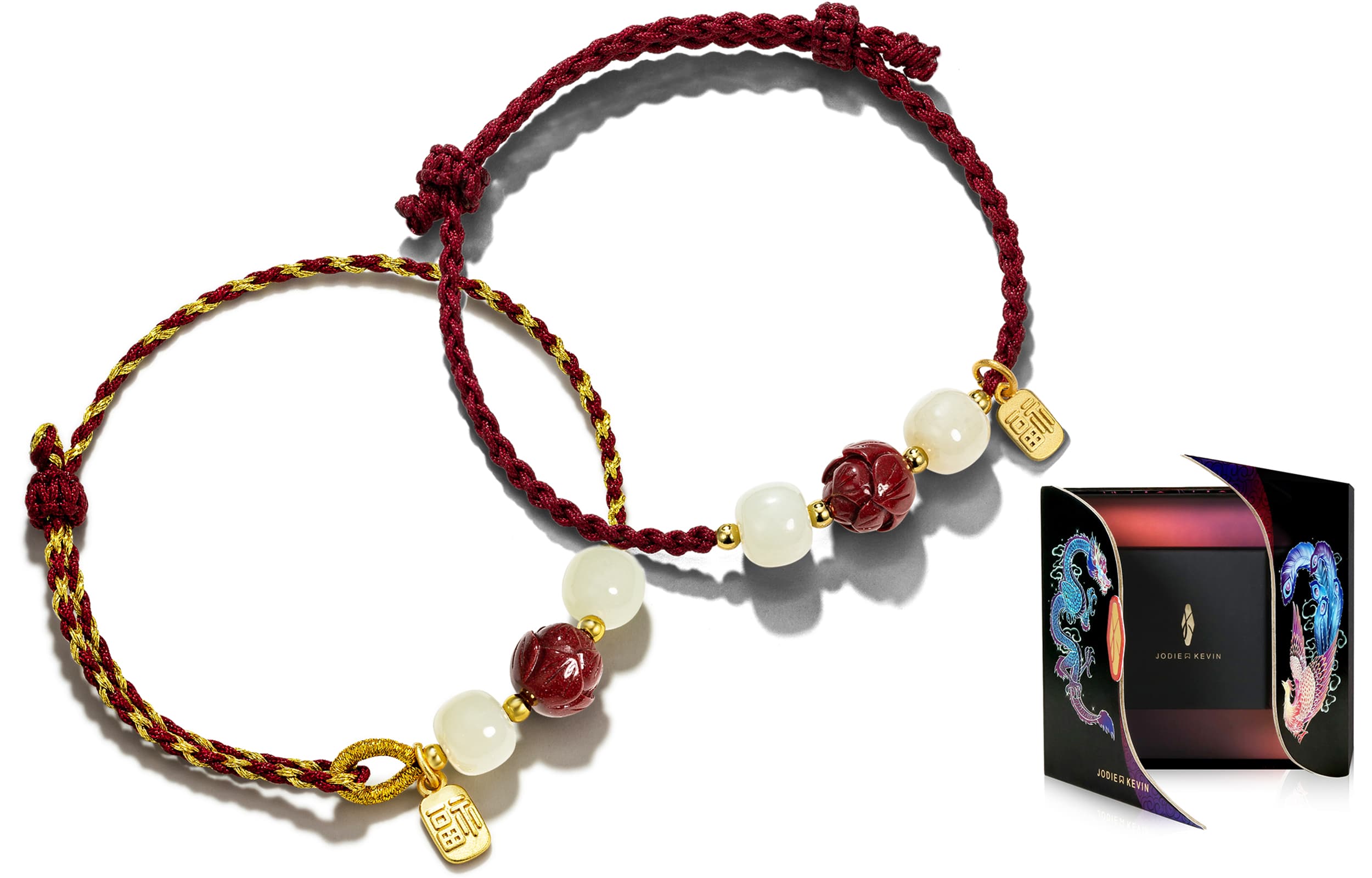 Браслеты Jodie&Kevin с цветной глазурью унисекс