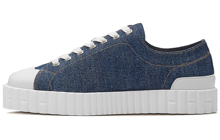 HERMES Low Top Stylish Skateboarding Shoes Women's Blue White