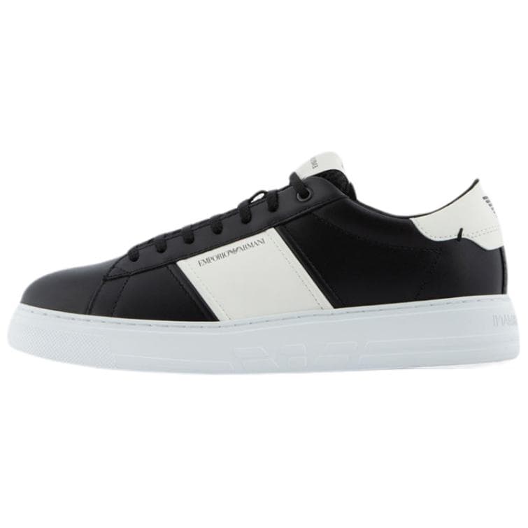 EMPORIO ARMANI Logo-stripe Low-top Sneakers