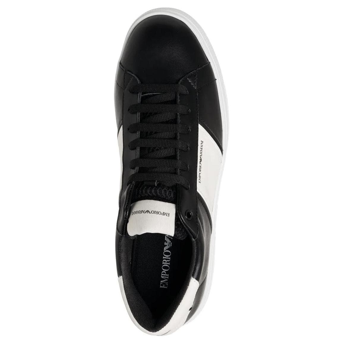 EMPORIO ARMANI Низкие кеды с полосками-логотипами