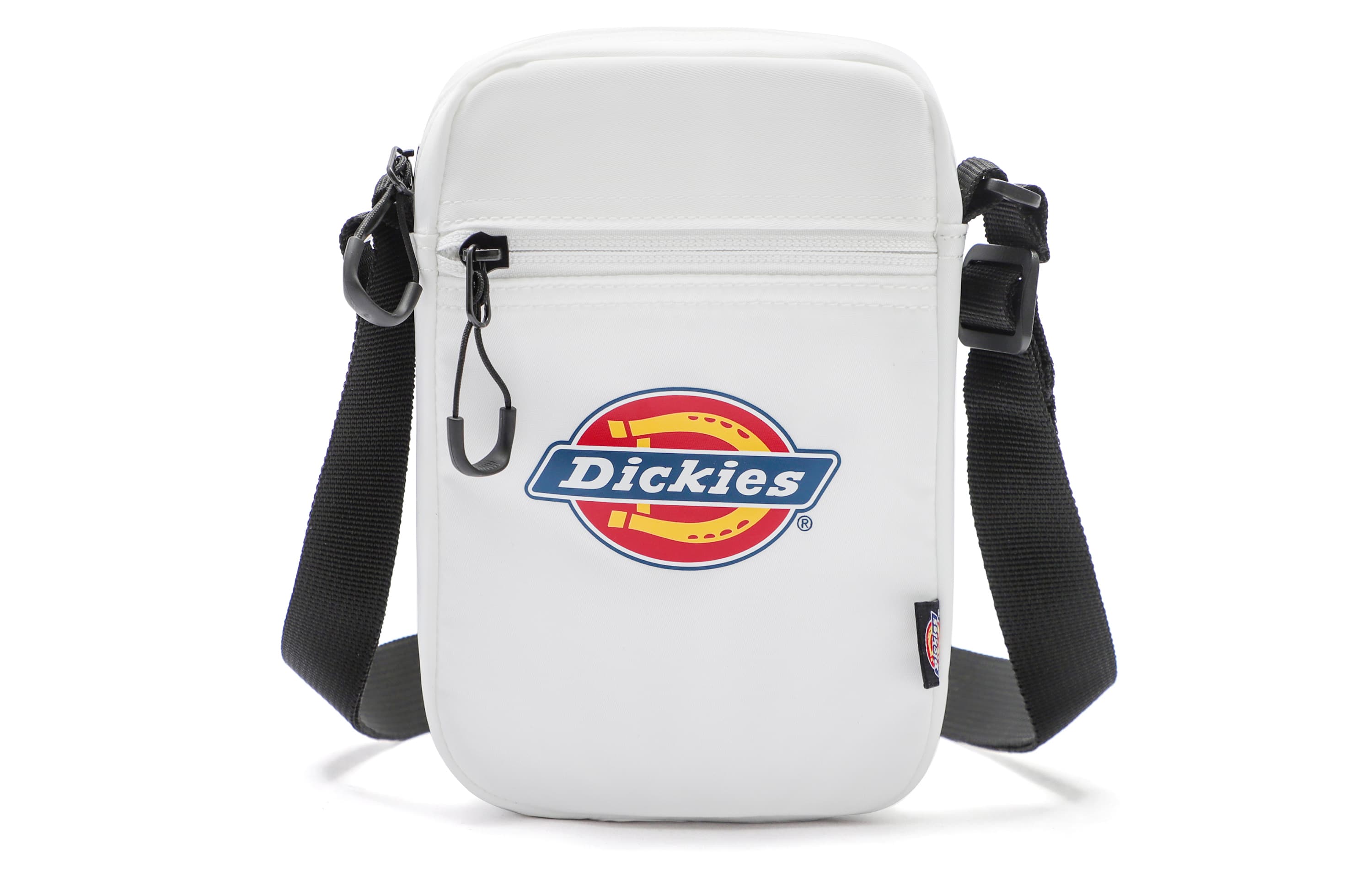 Dickies Polyester Shoulder Bag, Crossbody Bag With Cell Phone Pouch Unisex White