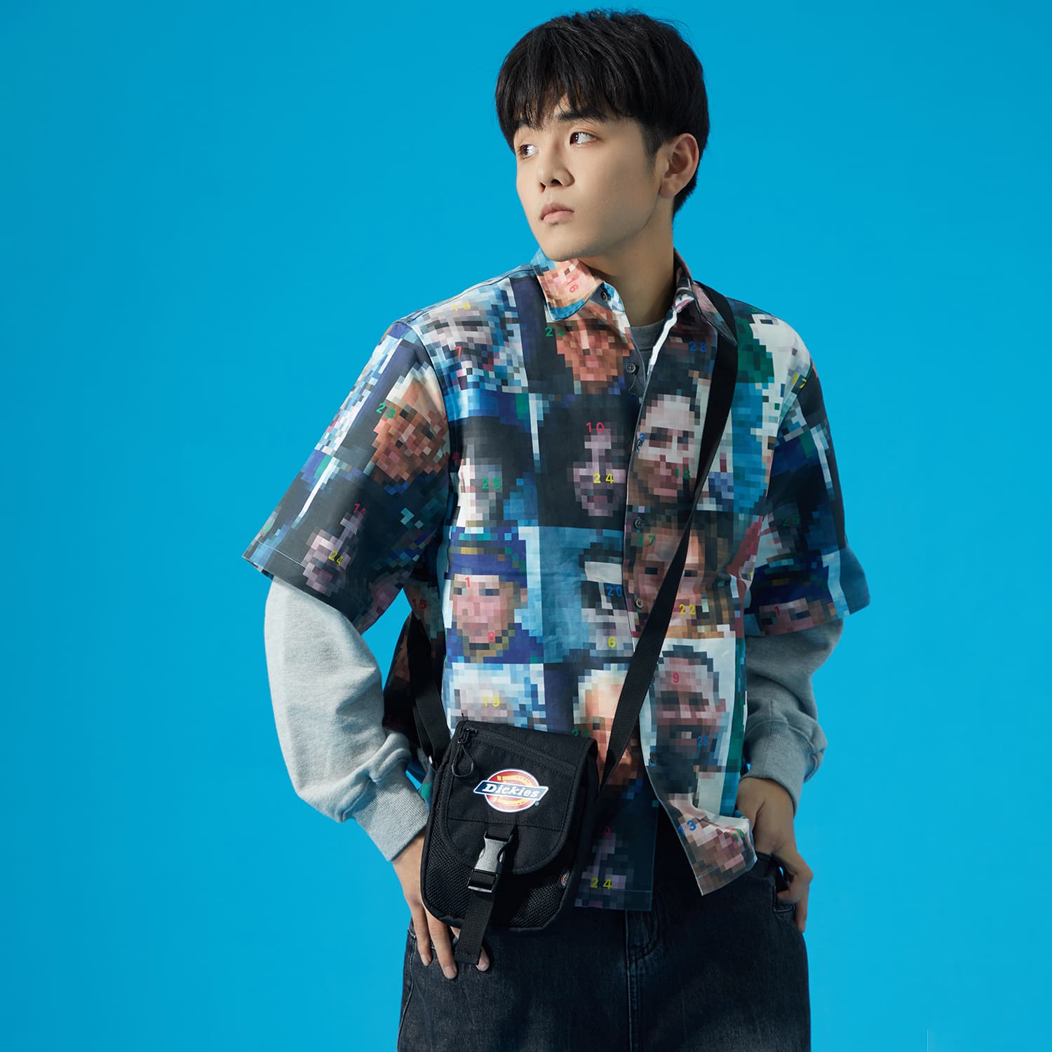 Полиэстеровая сумка для мобильного телефона, сумка через плечо, сумка через плечо Dickies в честь 100-летия, унисекс, черная