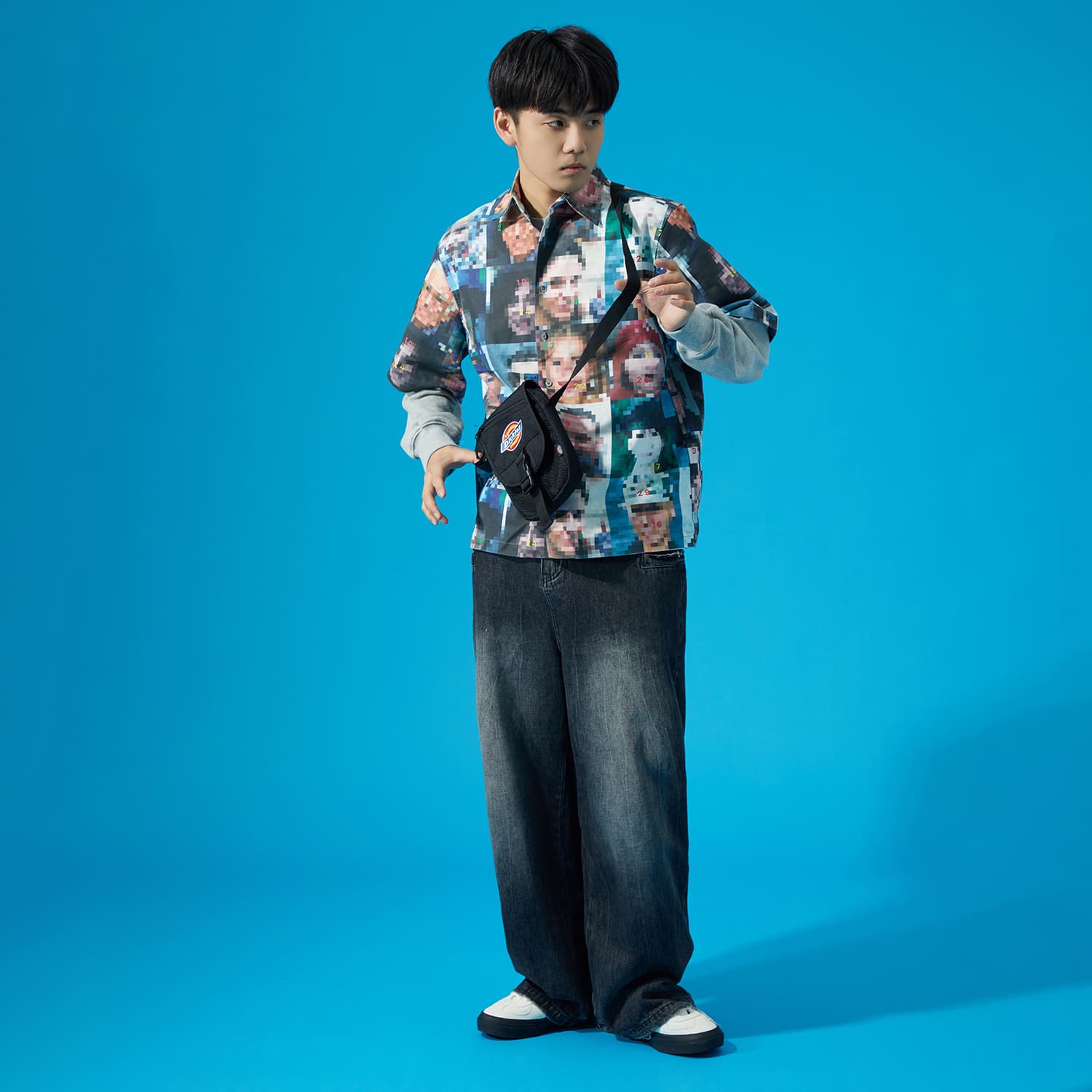 Полиэстеровая сумка для мобильного телефона, сумка через плечо, сумка через плечо Dickies в честь 100-летия, унисекс, черная