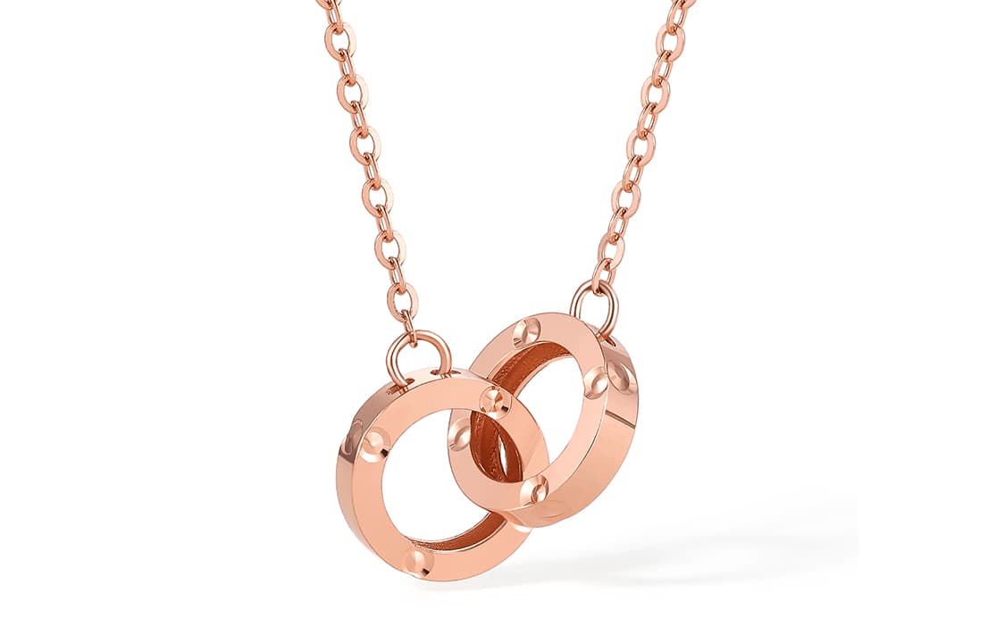 Женские ожерелья из золота 18 карат ZHOU LIU FU