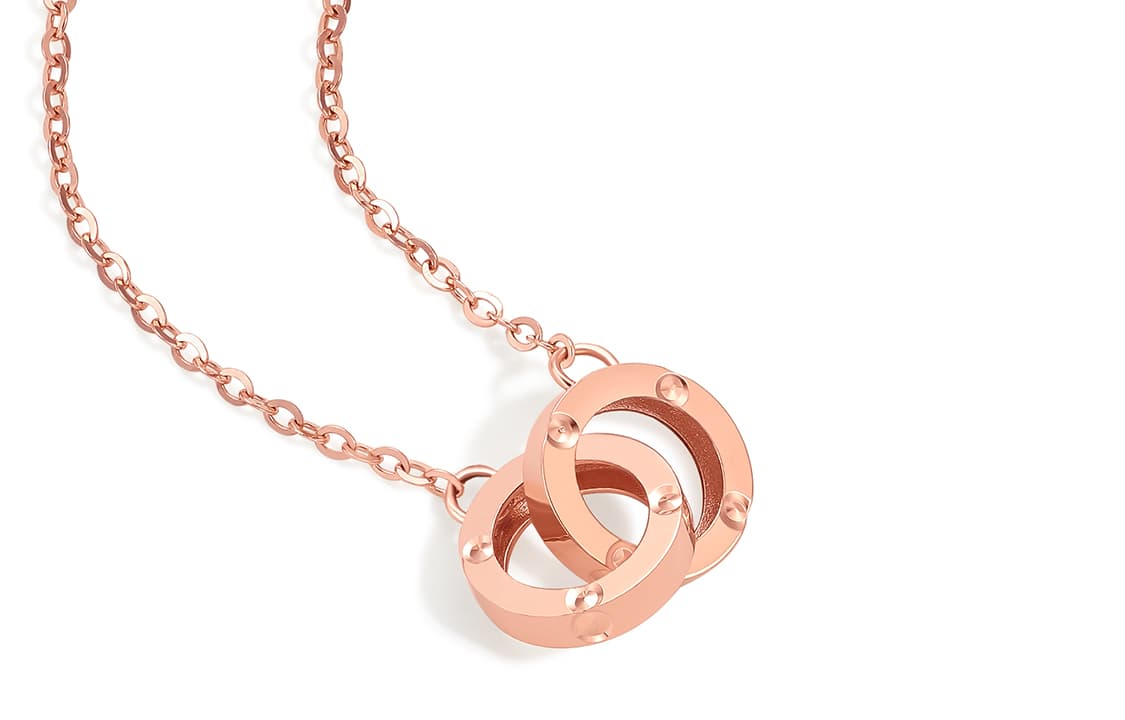 Женские ожерелья из золота 18 карат ZHOU LIU FU