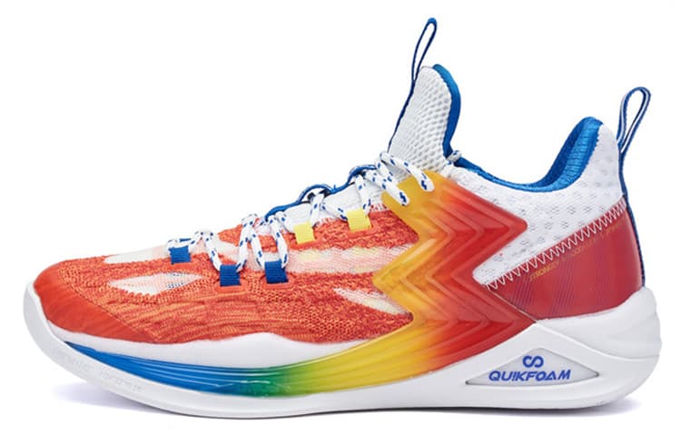 361° Big3 2.0 Q Bouncy Cushioning Mid-Top Performance Basketball Shoes Men's Vermilion Orange