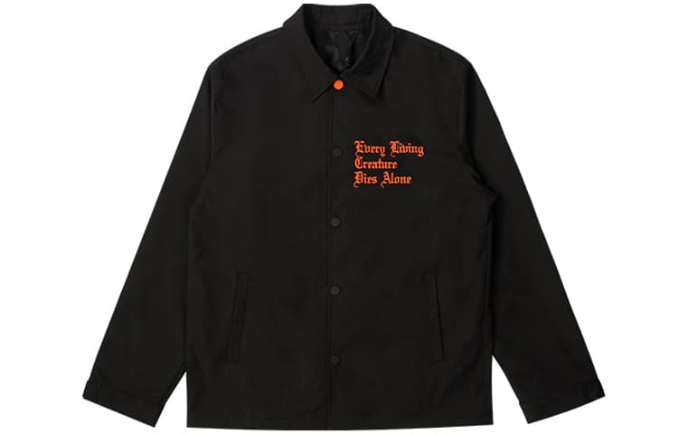 Куртка VLONE Осень Унисекс Черный Оранжевый