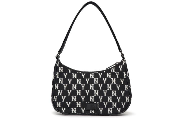 Сумка-хобо MLB NY Yankees Сумка на плечо Monogram Collection Женская черная/белая