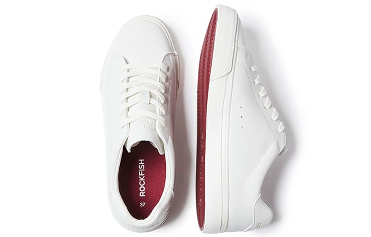 Rockfish Coverage Нескользящие легкие дышащие низкие туфли для скейтборда женские белые