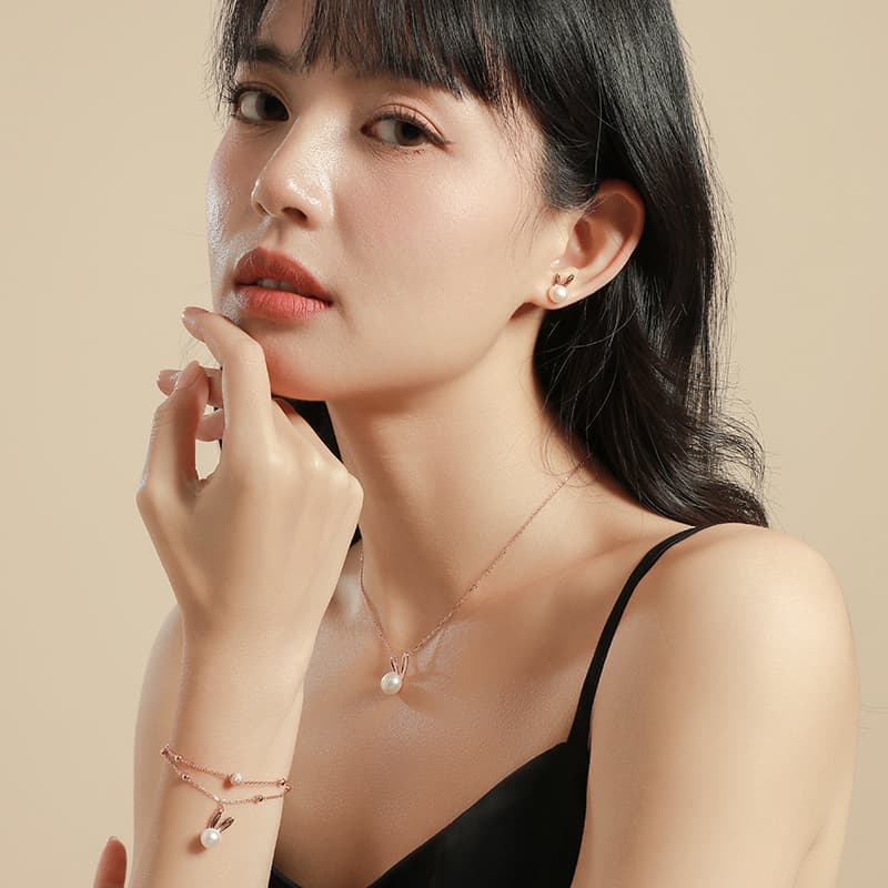 Женские ожерелья из стерлингового серебра 925 пробы VANA, жемчужные ожерелья