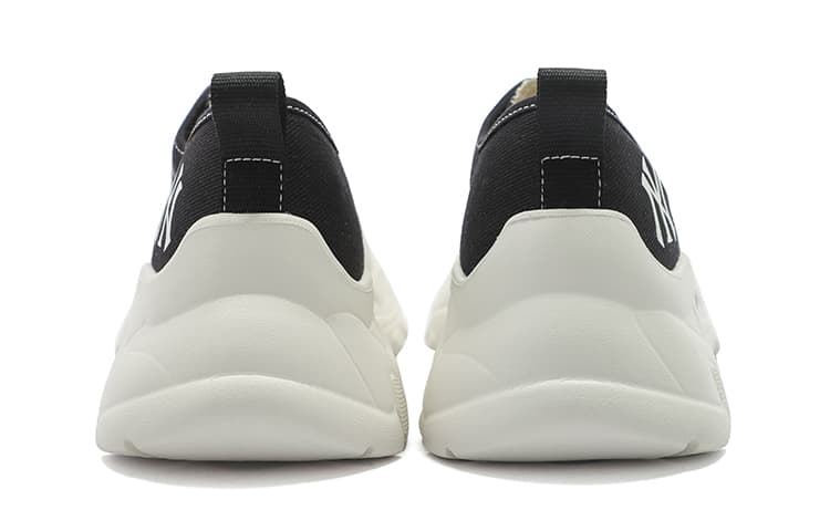 MLB Chunky High Устойчивые к истиранию низкие кроссовки на массивной подошве унисекс, черные