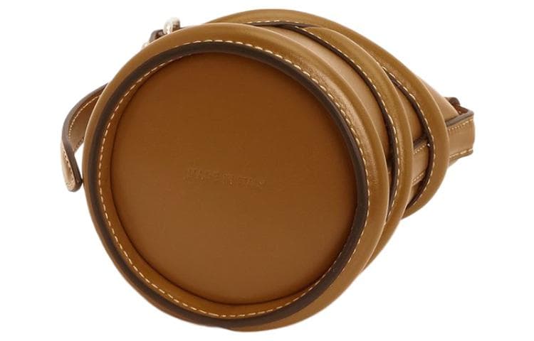 Alexander McQueen Сумка-ведро из гладкой коровьей кожи, сумка через плечо, сумка через плечо женская коричневая