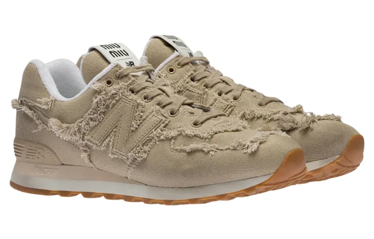 New Balance 574 MIU MIU Джинсовые женские колониальные бежевые
