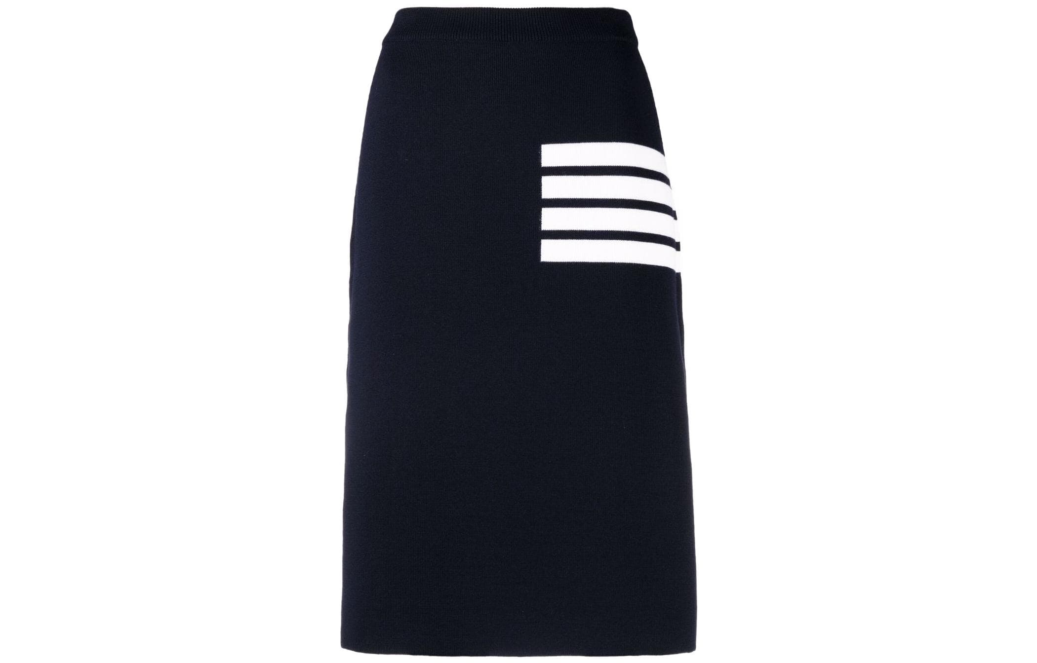 THOM BROWNE· Casual Long Skirt Women's Marine Blue