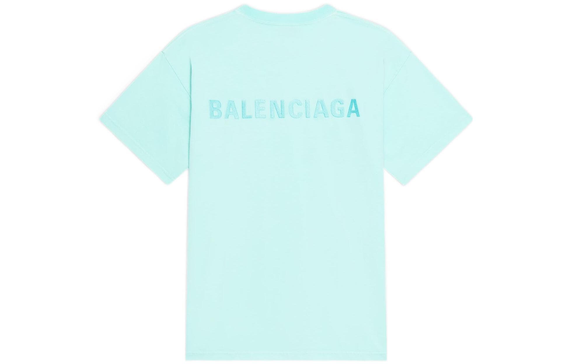 Balenciaga BB ICON Футболка женская светло-зеленая свободного кроя