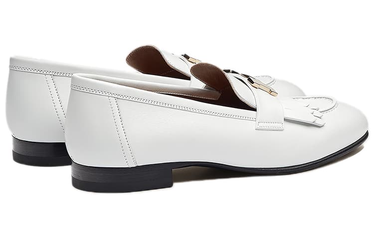HERMES Royal Повседневные одинарные туфли женские белые
