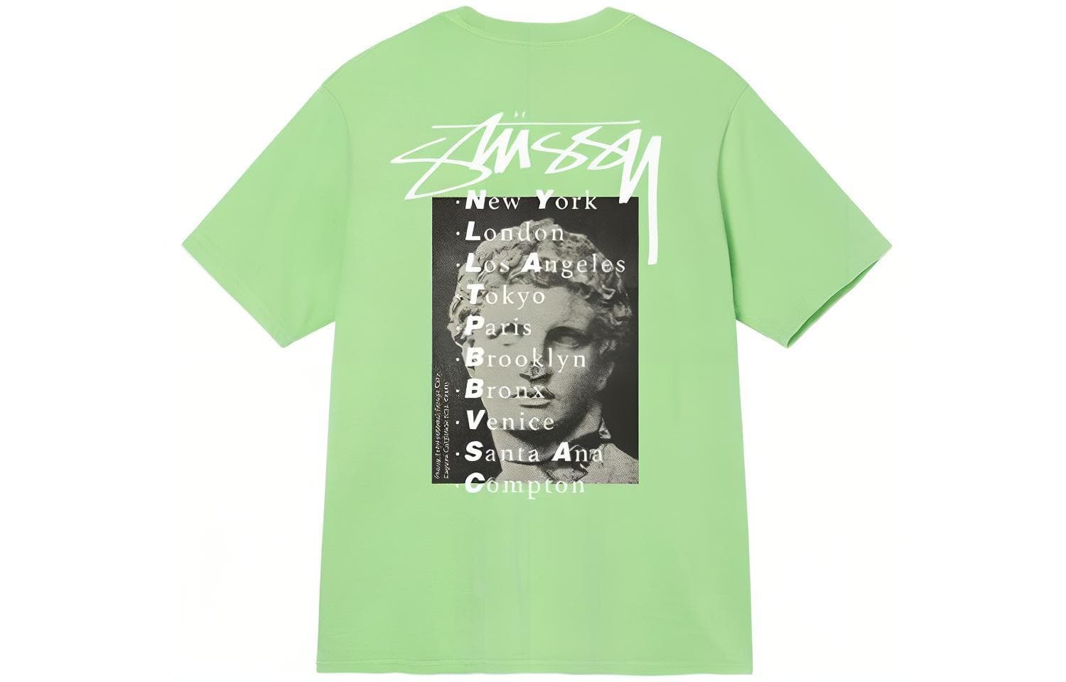 Футболка Stussy Statue, окрашенная пигментом