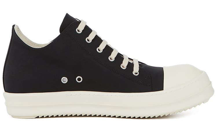 Rick Owens DRKSHDW Низкий хлопок Нейлон Черный Молочный