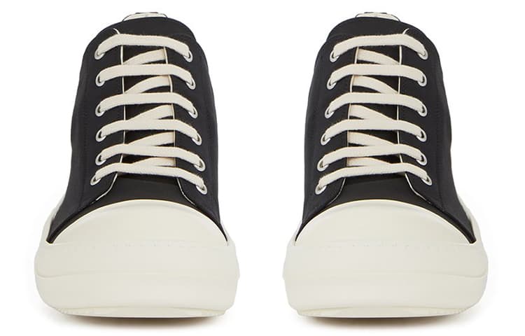 Rick Owens DRKSHDW Низкий хлопок Нейлон Черный Молочный