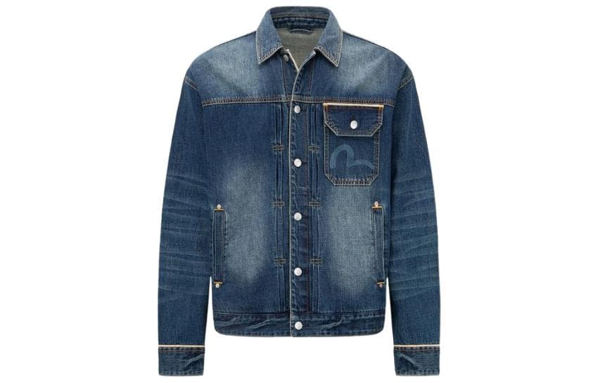 EVISU SS22 Denim Jacket Men's Denim Blue