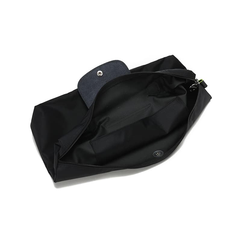 LONGCHAMP Le Pliage Зеленая парусиновая сумка, сумка для ноутбука, женский черный портфель