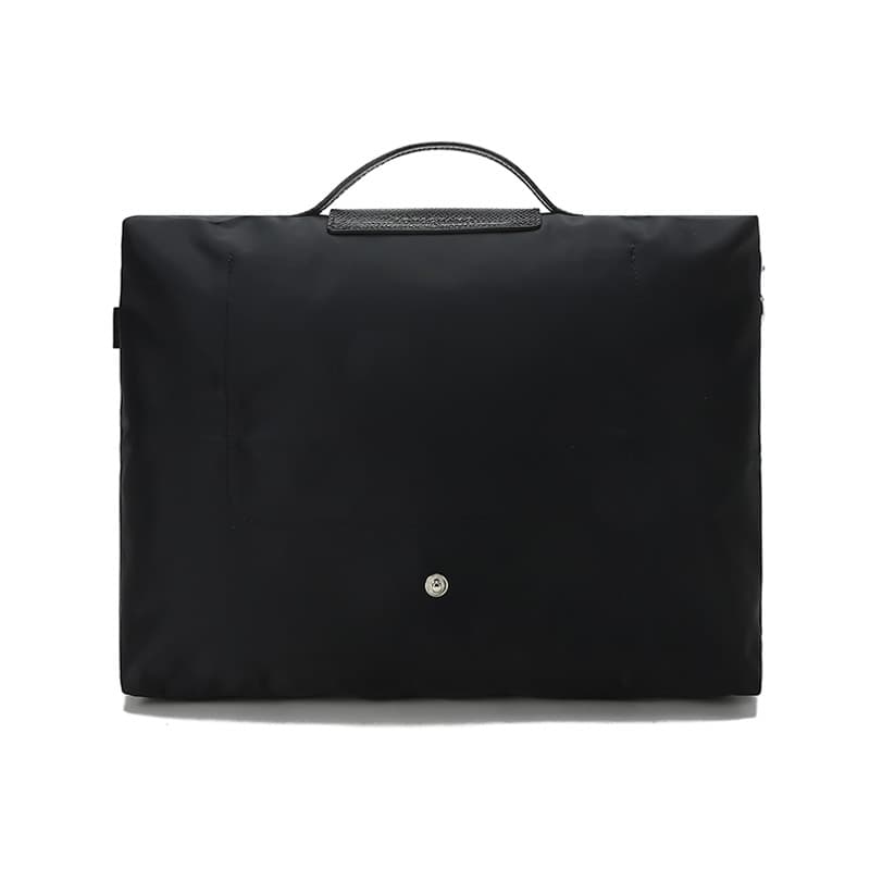 LONGCHAMP Le Pliage Зеленая парусиновая сумка, сумка для ноутбука, женский черный портфель