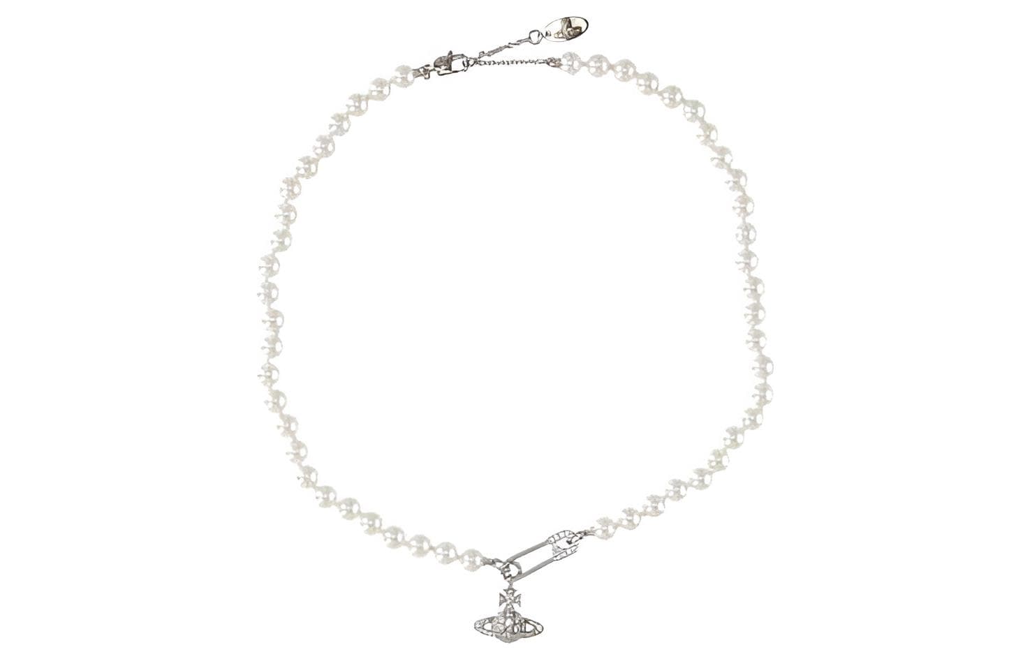 Ожерелья из латуни и стекла Vivienne Westwood, женское серебро