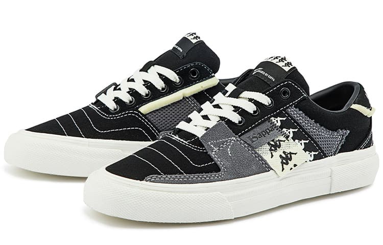 Туфли для скейтборда Kappa с низким берцем унисекс, черные