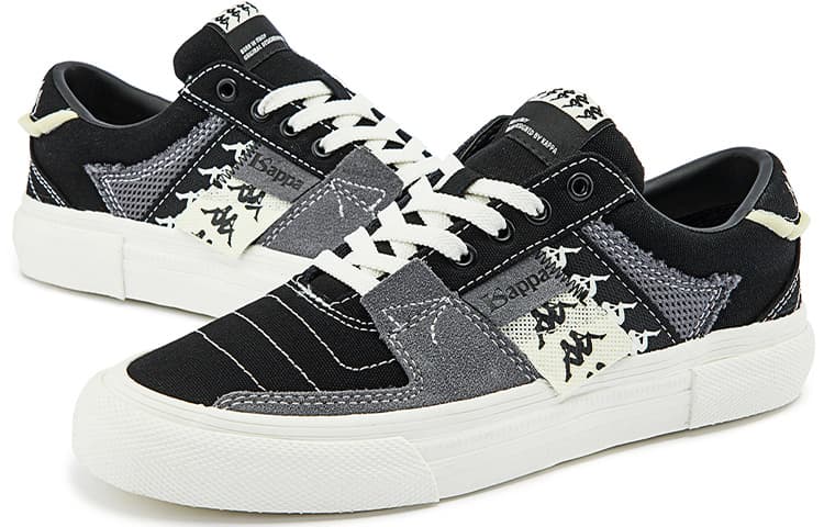 Туфли для скейтборда Kappa с низким берцем унисекс, черные