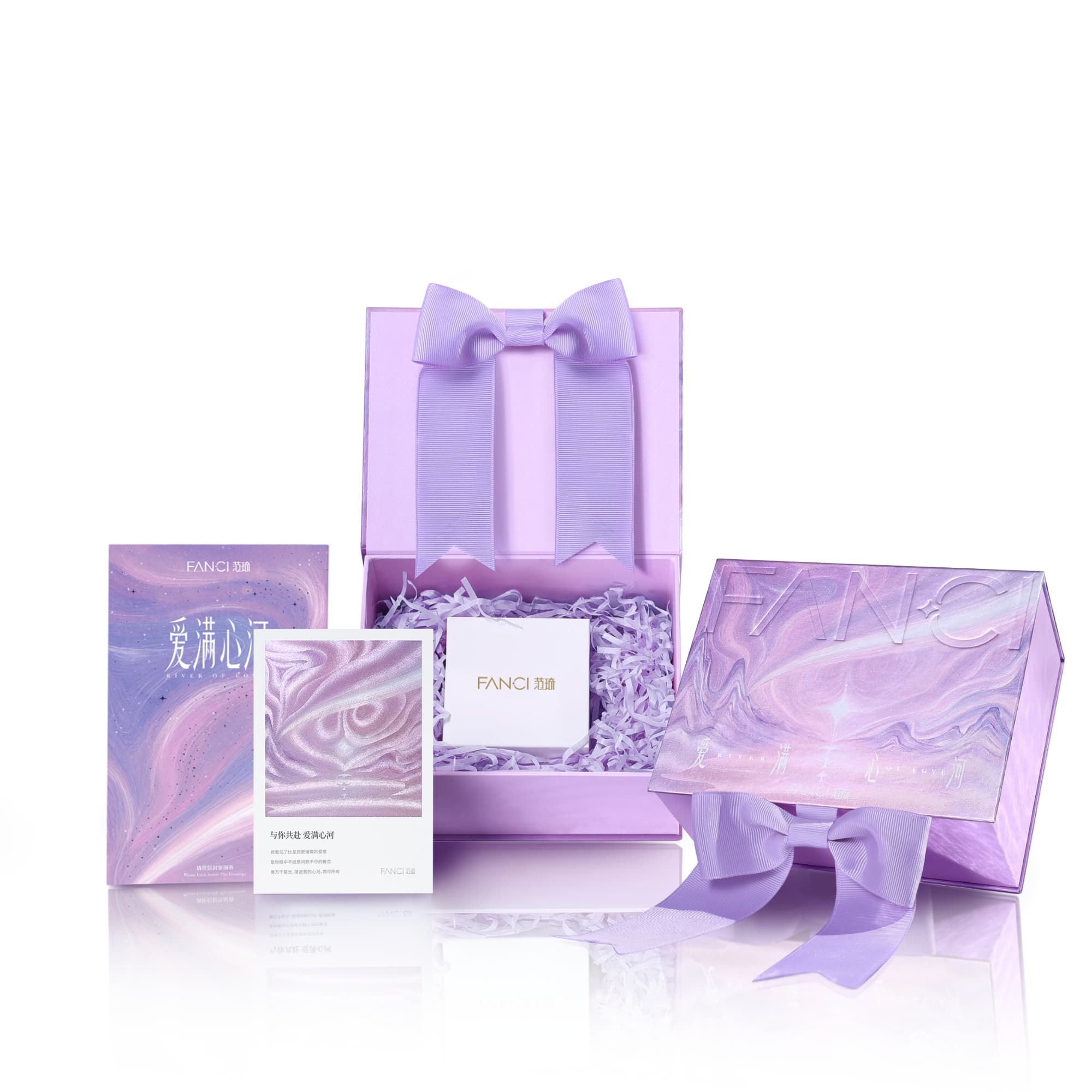 FANCI S925 Серебро с парой колец с цирконом унисекс