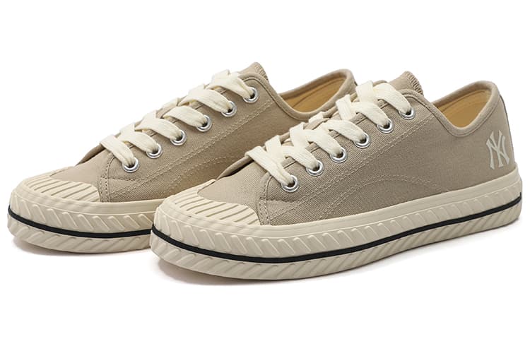 MLB Playball Износостойкие низкие кеды Playball Origin из парусины унисекс Бежевый Желтый